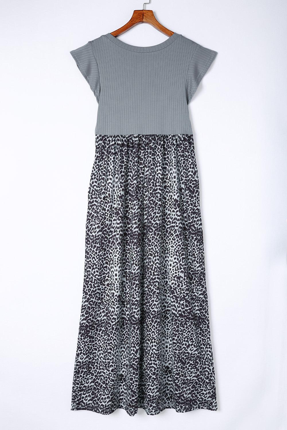 Panterprint Maxi Jurk met Zakken - Maxi Dresses - Jurkjes.co