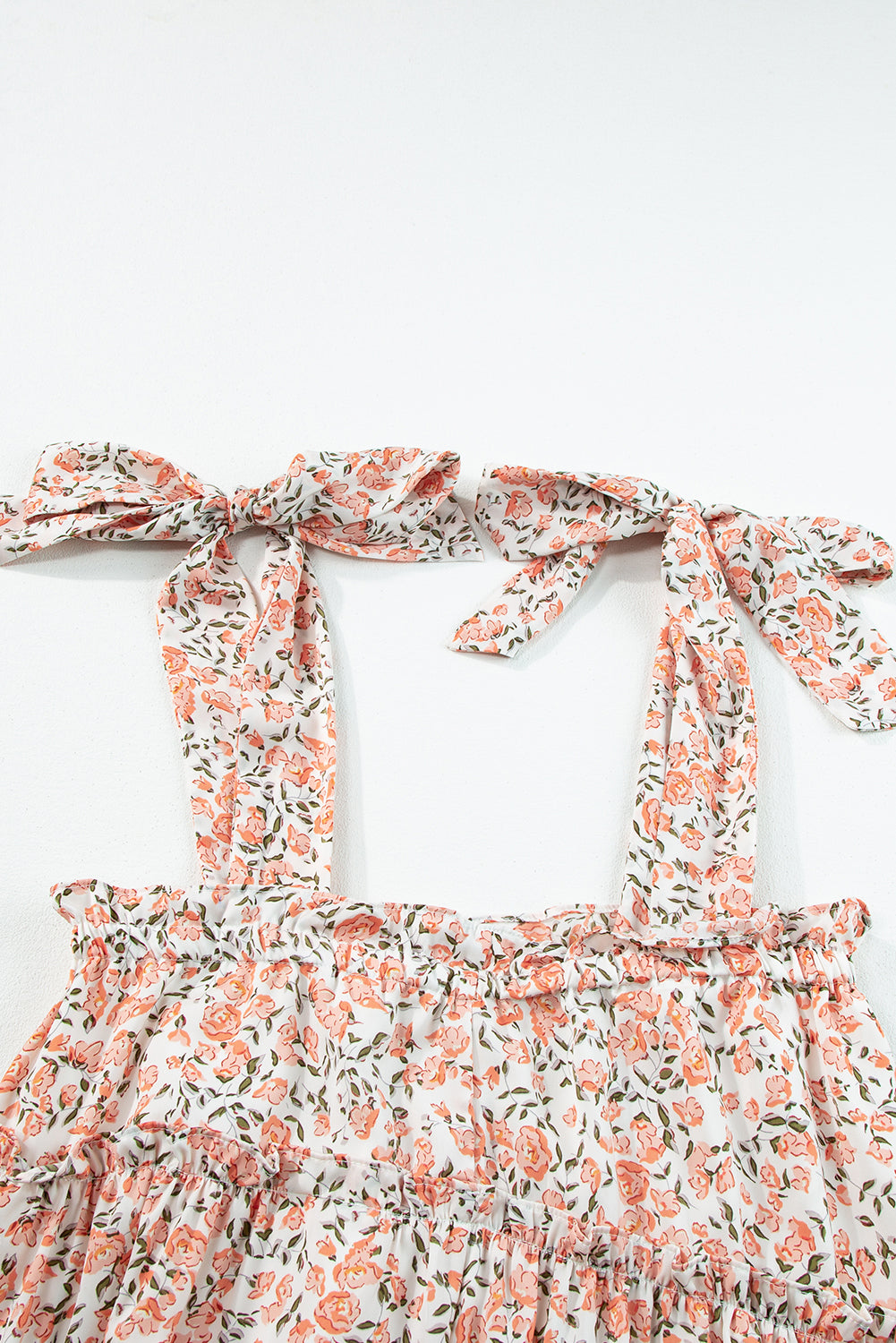 Rozen Bloemenprint Babydoll Mini Jurk