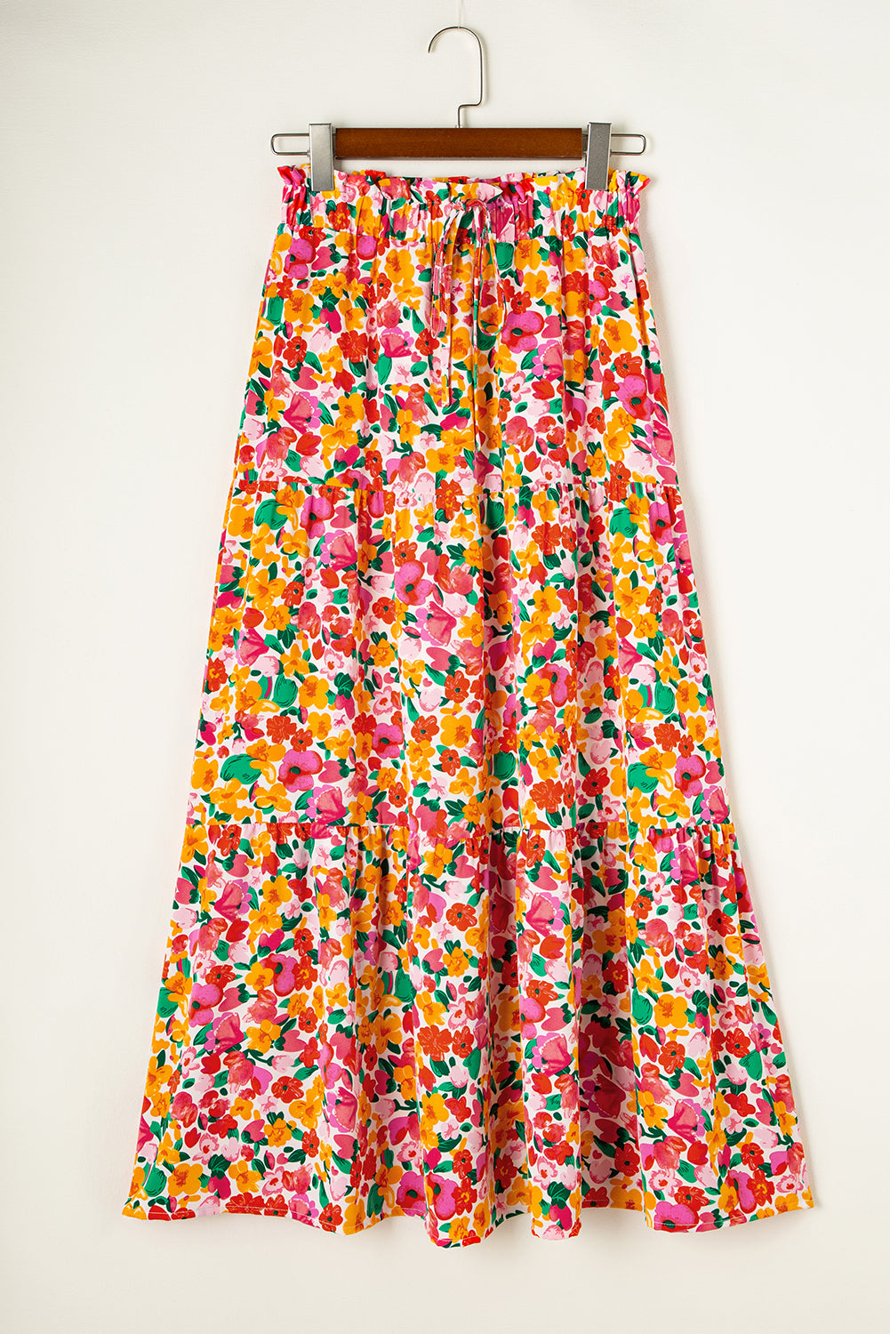 Boho Lange Rok met Bloemenprint