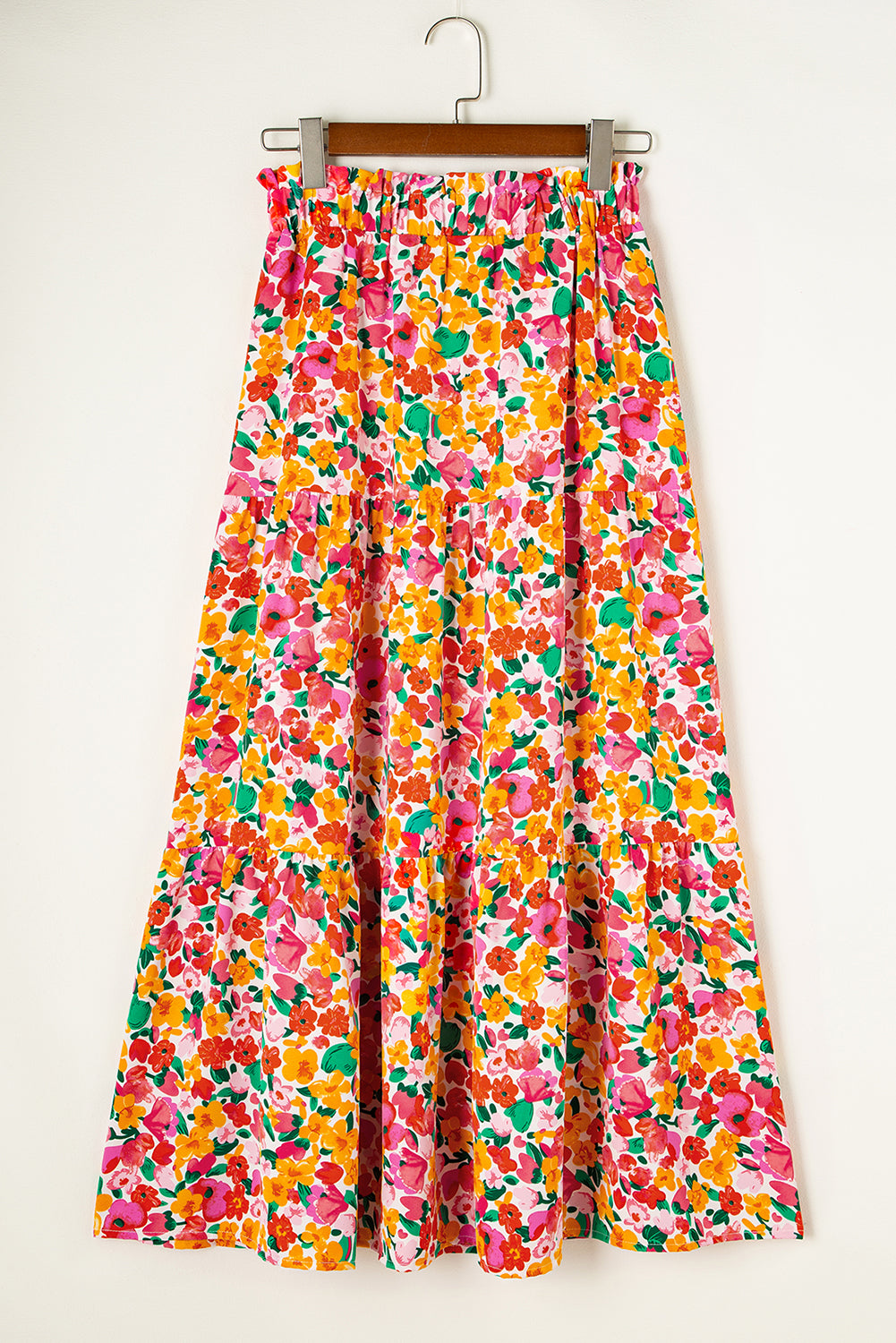 Boho Lange Rok met Bloemenprint