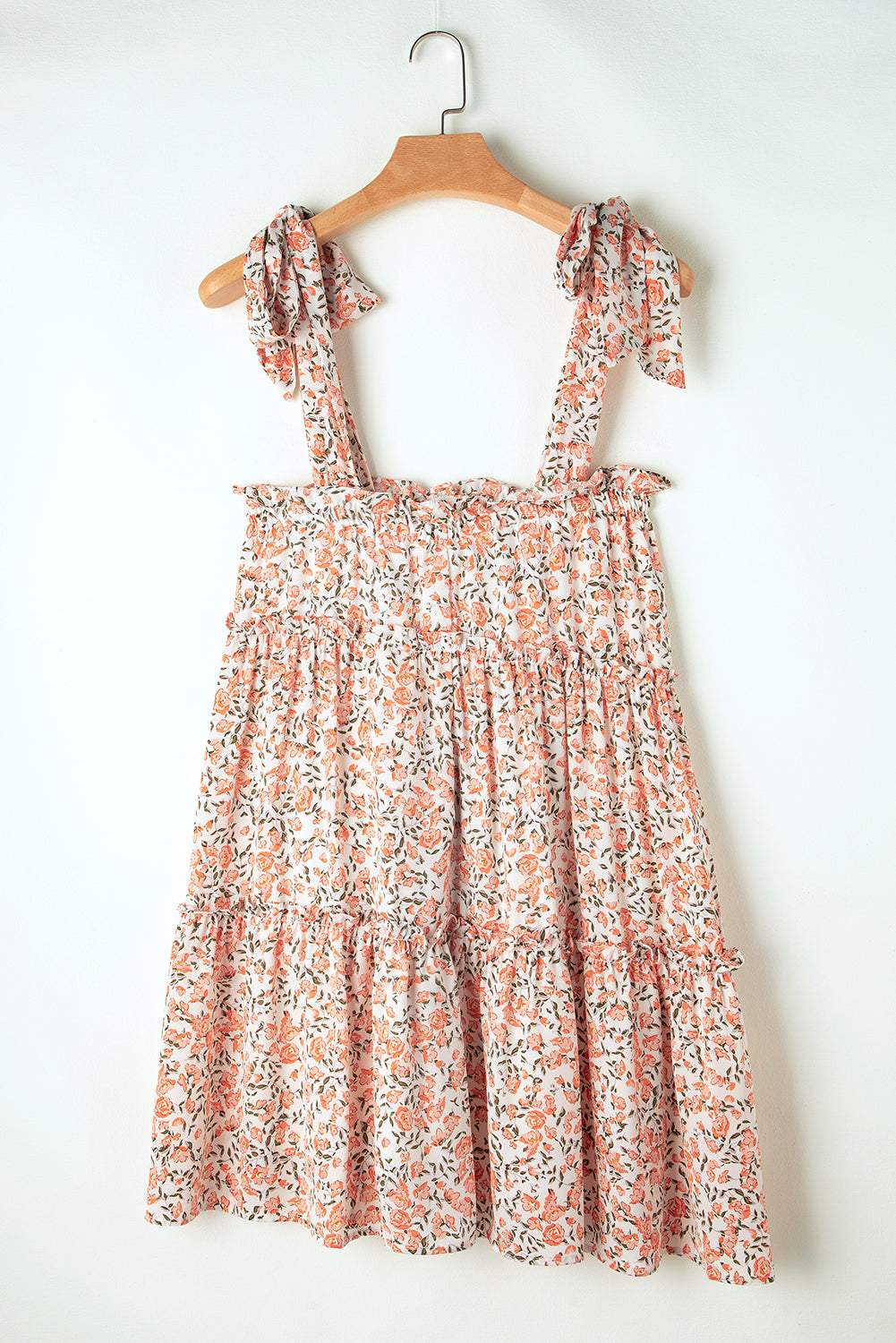 Rozen Bloemenprint Babydoll Mini Jurk