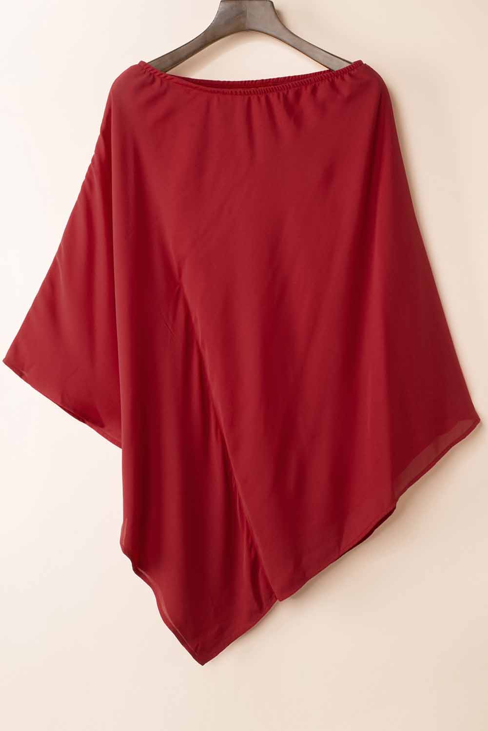 Elegante One Shoulder Batwing Mini Jurk