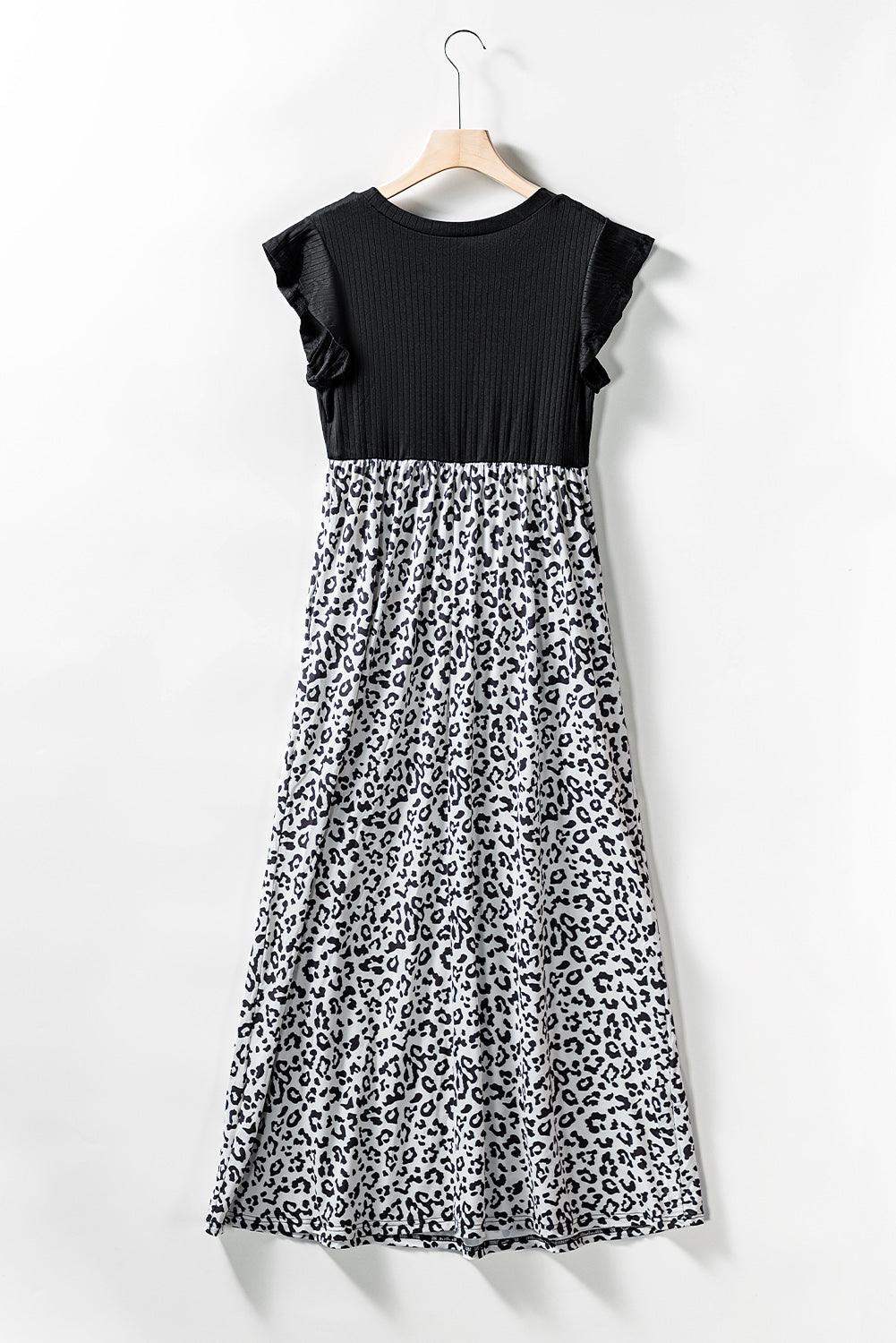 Panterprint Maxi Jurk met Zakken - Maxi Dresses - Jurkjes.co