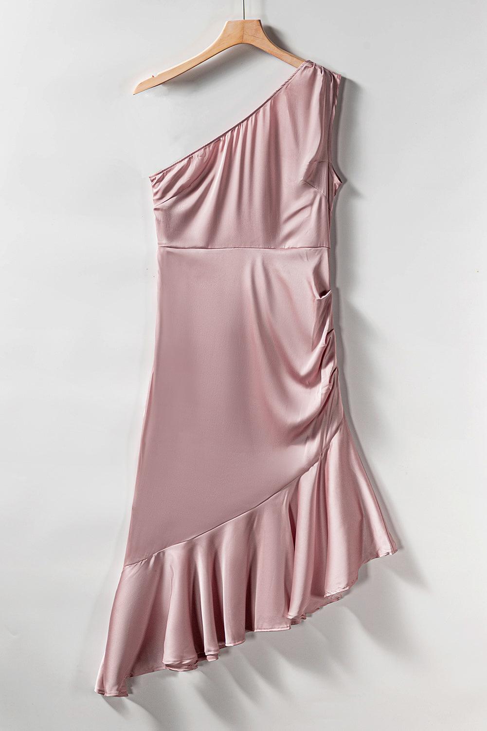 Asymmetrische One-Shoulder Cocktailjurk - Evening Dresses - Jurkjes.co