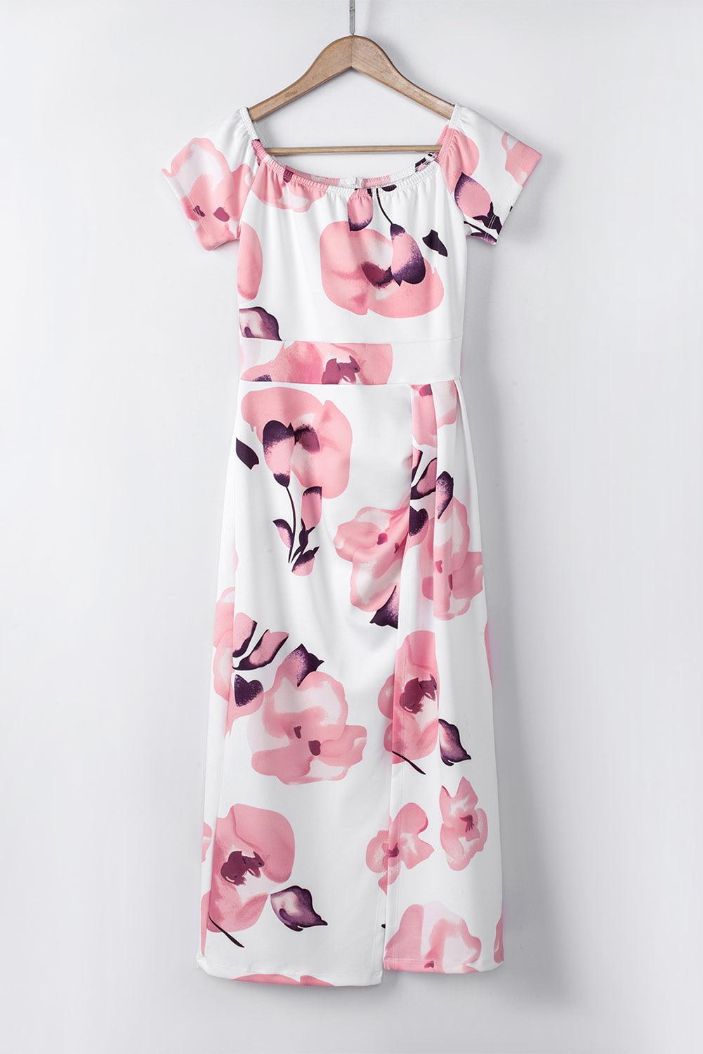 Bloemen Bodycon Midi-Jurk met Split - Midi Dresses - Jurkjes.co