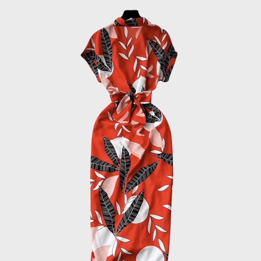 Blousejurk met Tropische Print - Dresses - Jurkjes.co