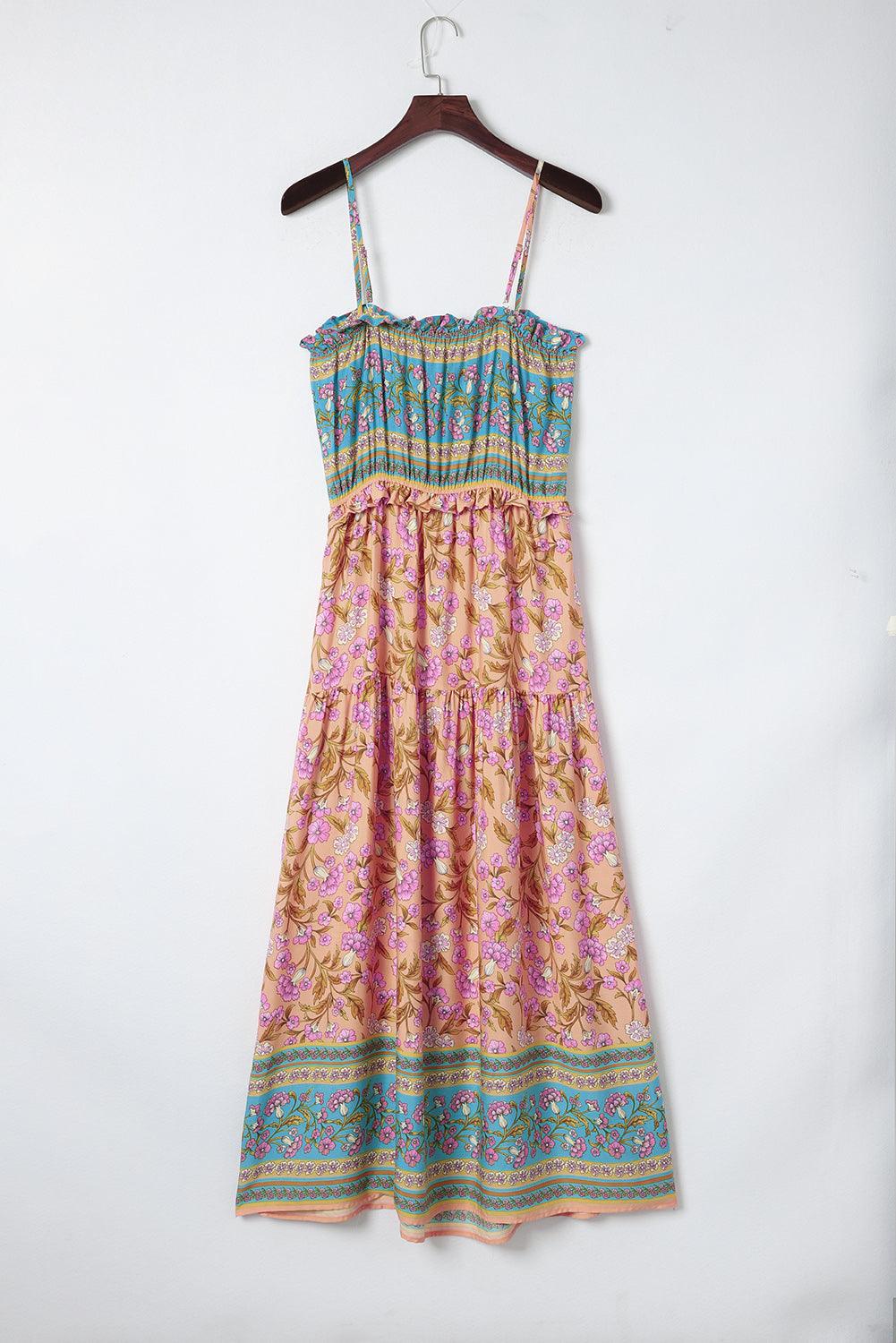 Boheemse Maxi Jurk met Spaghettibandjes - Maxi Dresses - Jurkjes.co