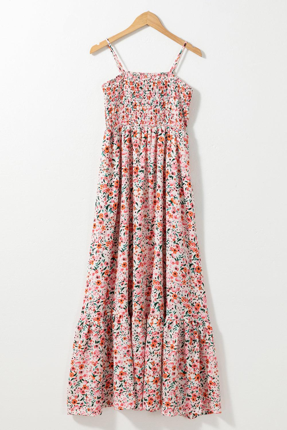 Boho Bloemen Maxi-jurk met Ruches - Maxi Dresses - Jurkjes.co