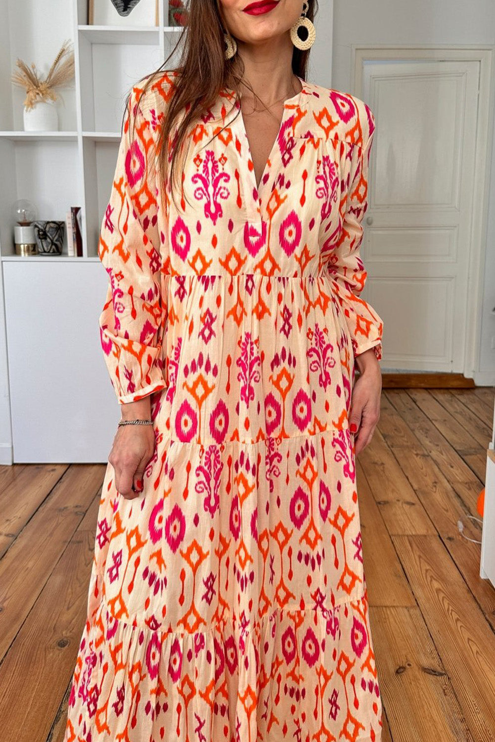 Maxi Jurk met Westerse Print