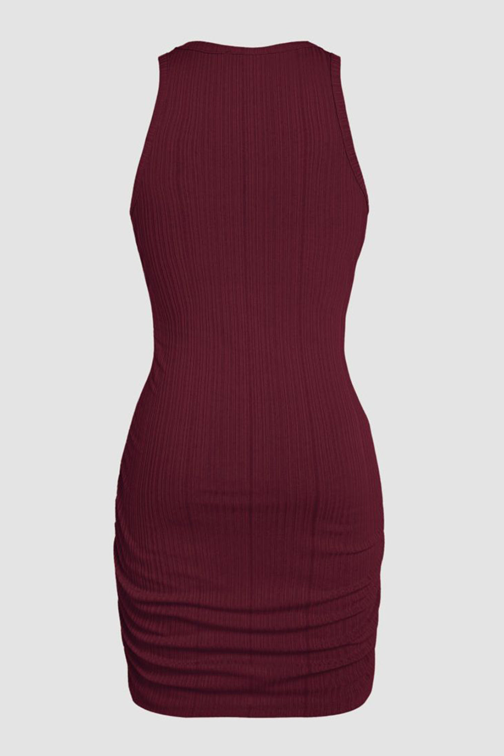 Gedrapeerde Mouwloze Bodycon Jurk