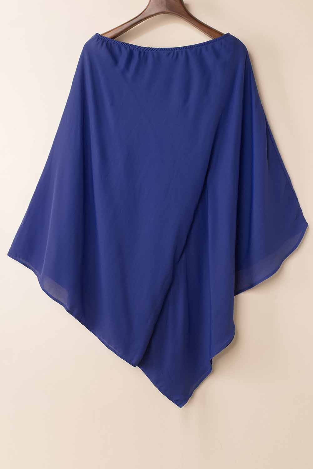 Elegante One Shoulder Batwing Mini Jurk