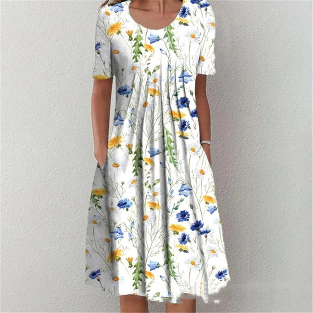 Casual Jurk met Bloemenprint - Dresses - Jurkjes.co