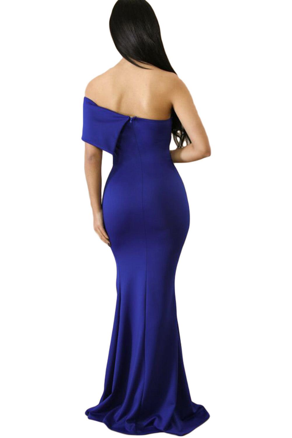 Chique Off-Shoulder Maxi Galajurk - Evening Dresses - Jurkjes.co