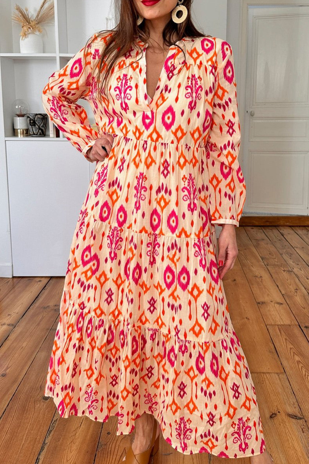 Maxi Jurk met Westerse Print