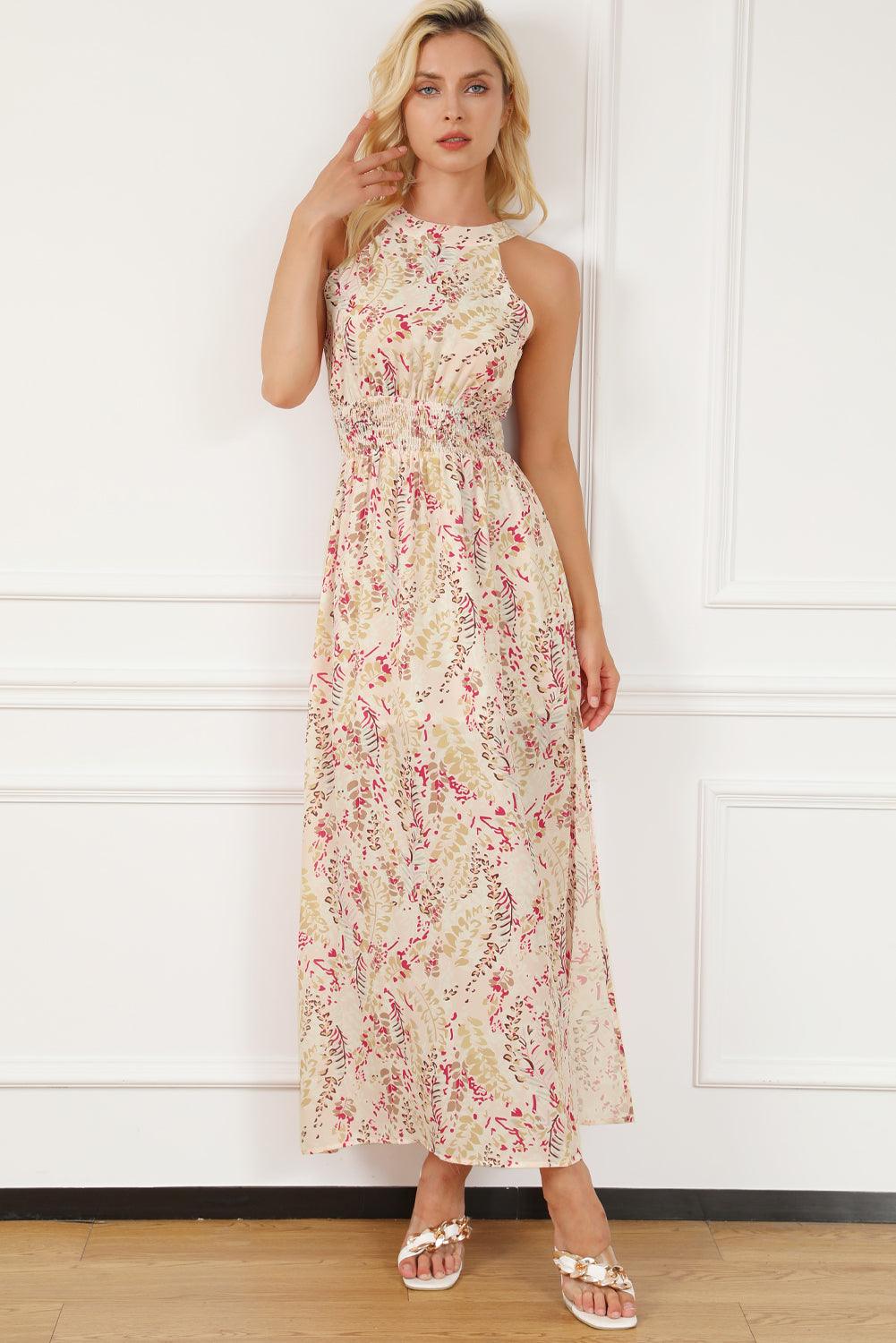 Elegant Jurk met Kruisbanden en Bloemen - Floral Dresses - Jurkjes.co