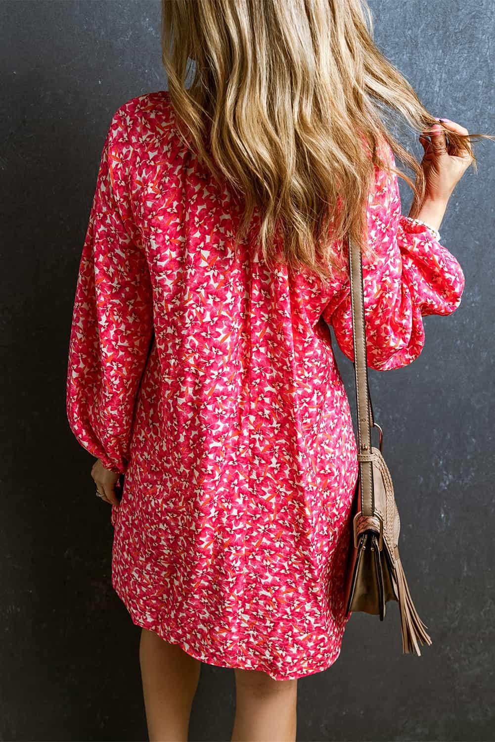 Empire Taille Jurk met Bloemenprint - Floral Dresses - Jurkjes.co