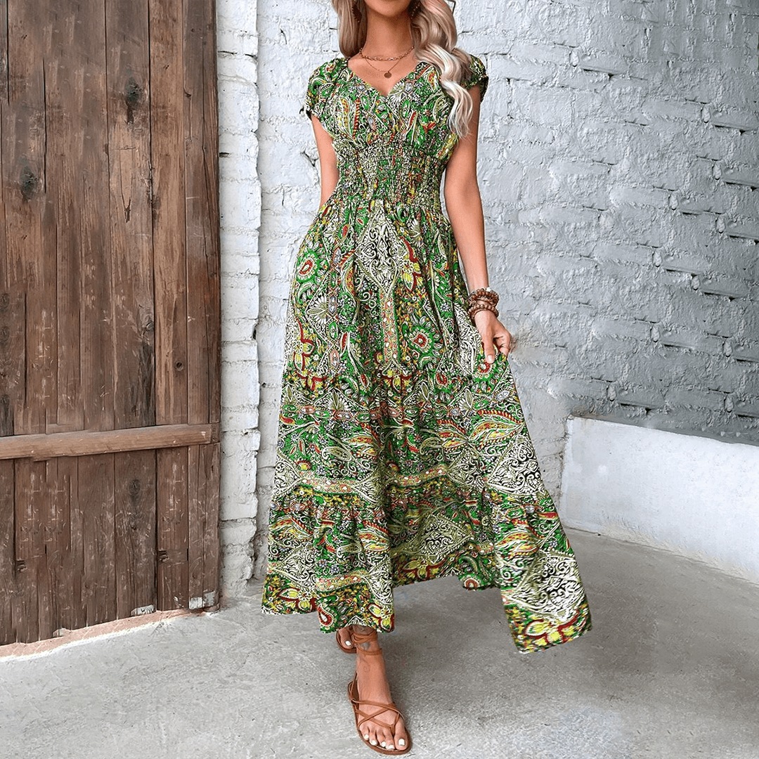 Maxi Jurk met Paisley Print - Dresses - Jurkjes.co