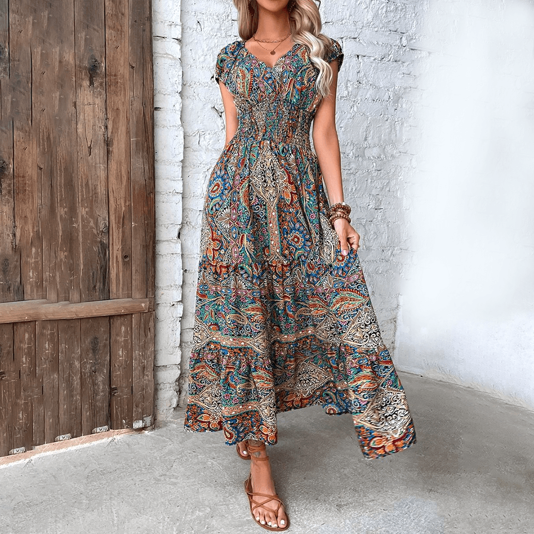 Maxi Jurk met Paisley Print - Dresses - Jurkjes.co