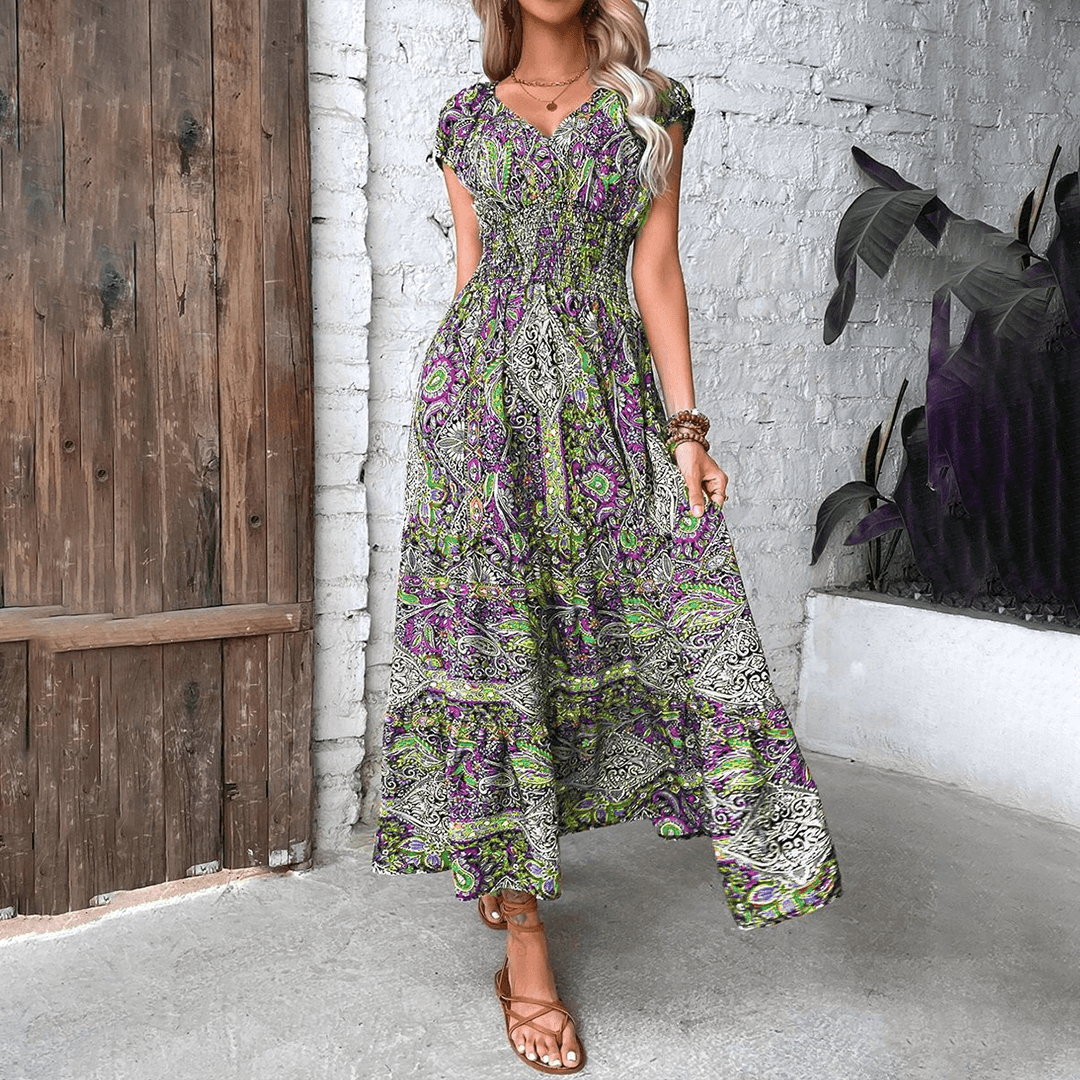 Maxi Jurk met Paisley Print - Dresses - Jurkjes.co