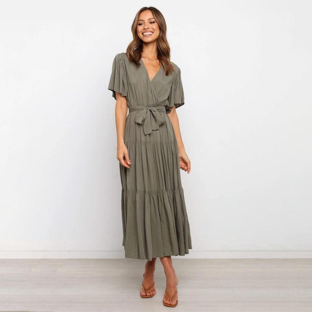 Maxi Jurk met Strikdetail - Women Summer Dress - Jurkjes.co