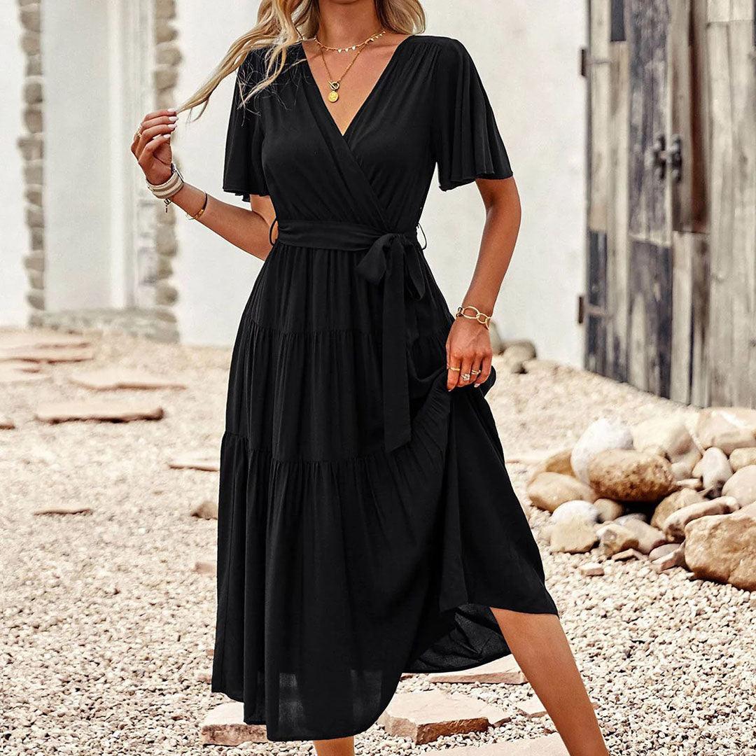 Maxi Jurk met Strikdetail - Women Summer Dress - Jurkjes.co