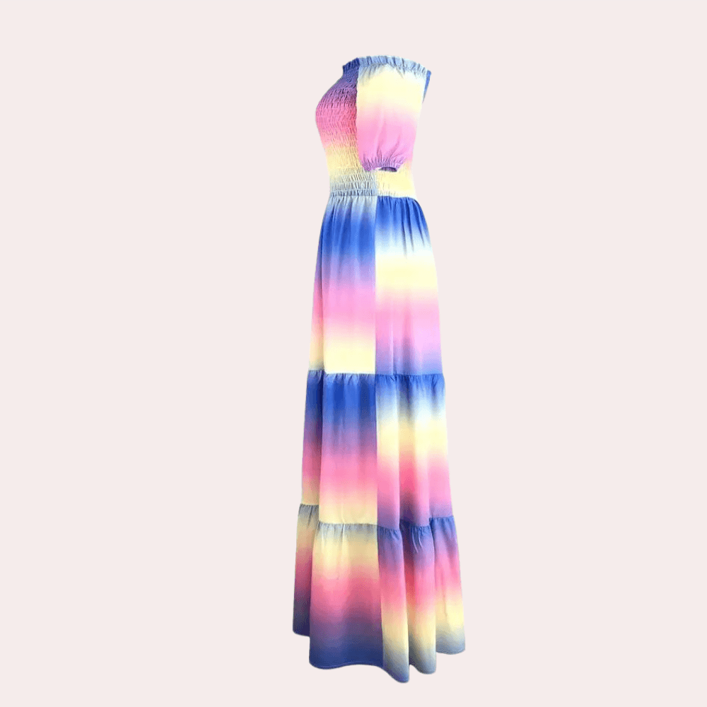 Maxi Jurk met Tie-Dye Ontwerp - Dresses - Jurkjes.co