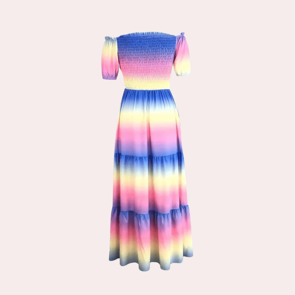 Maxi Jurk met Tie-Dye Ontwerp - Dresses - Jurkjes.co