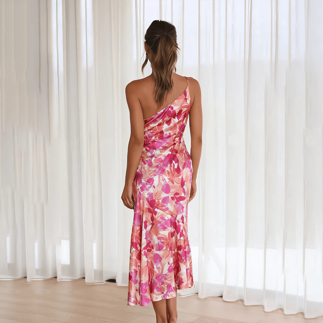 Midi Jurk met Bloemenprint - Dresses - Jurkjes.co