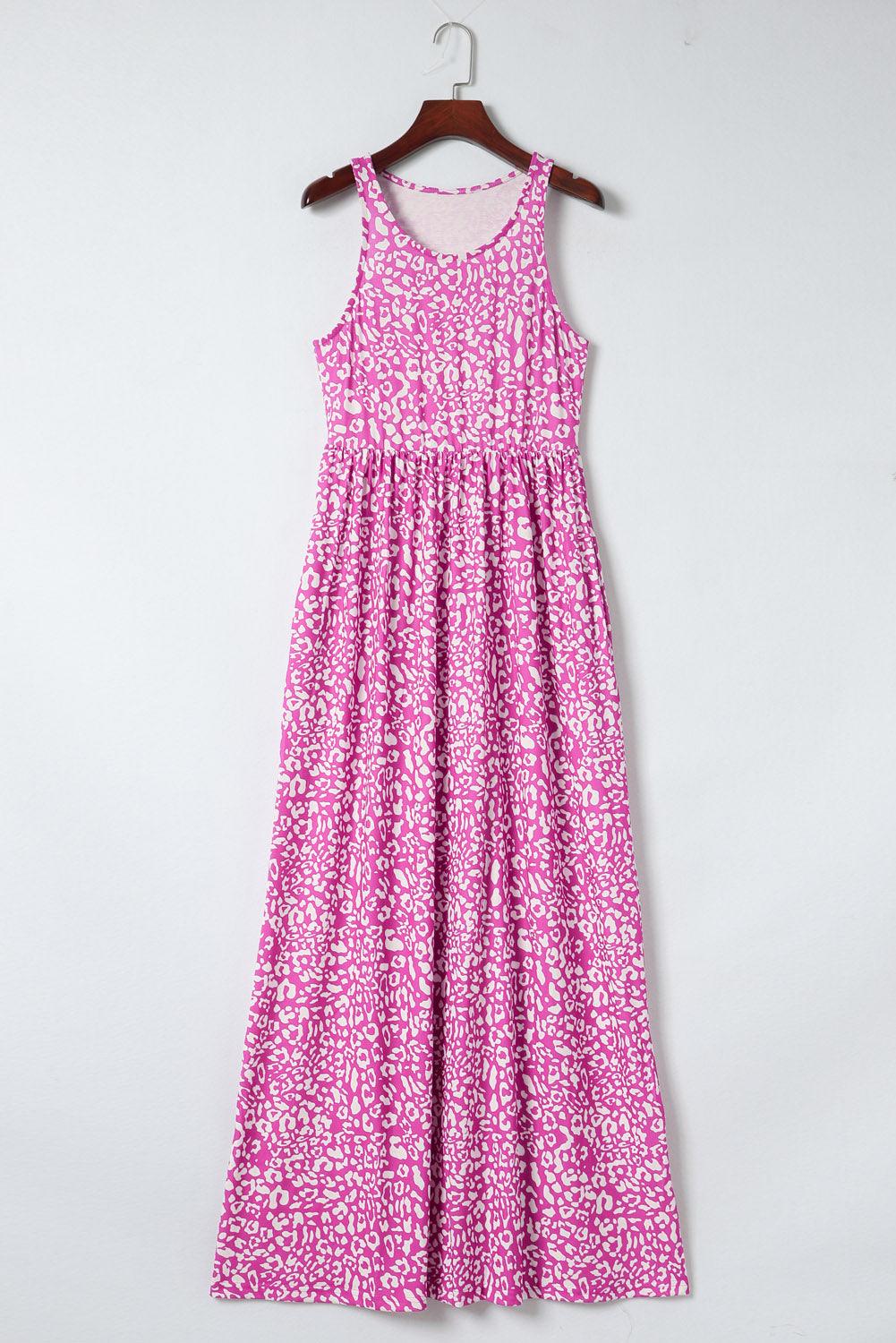 Panterprint Maxi-Jurk met Zakken - Maxi Dresses - Jurkjes.co