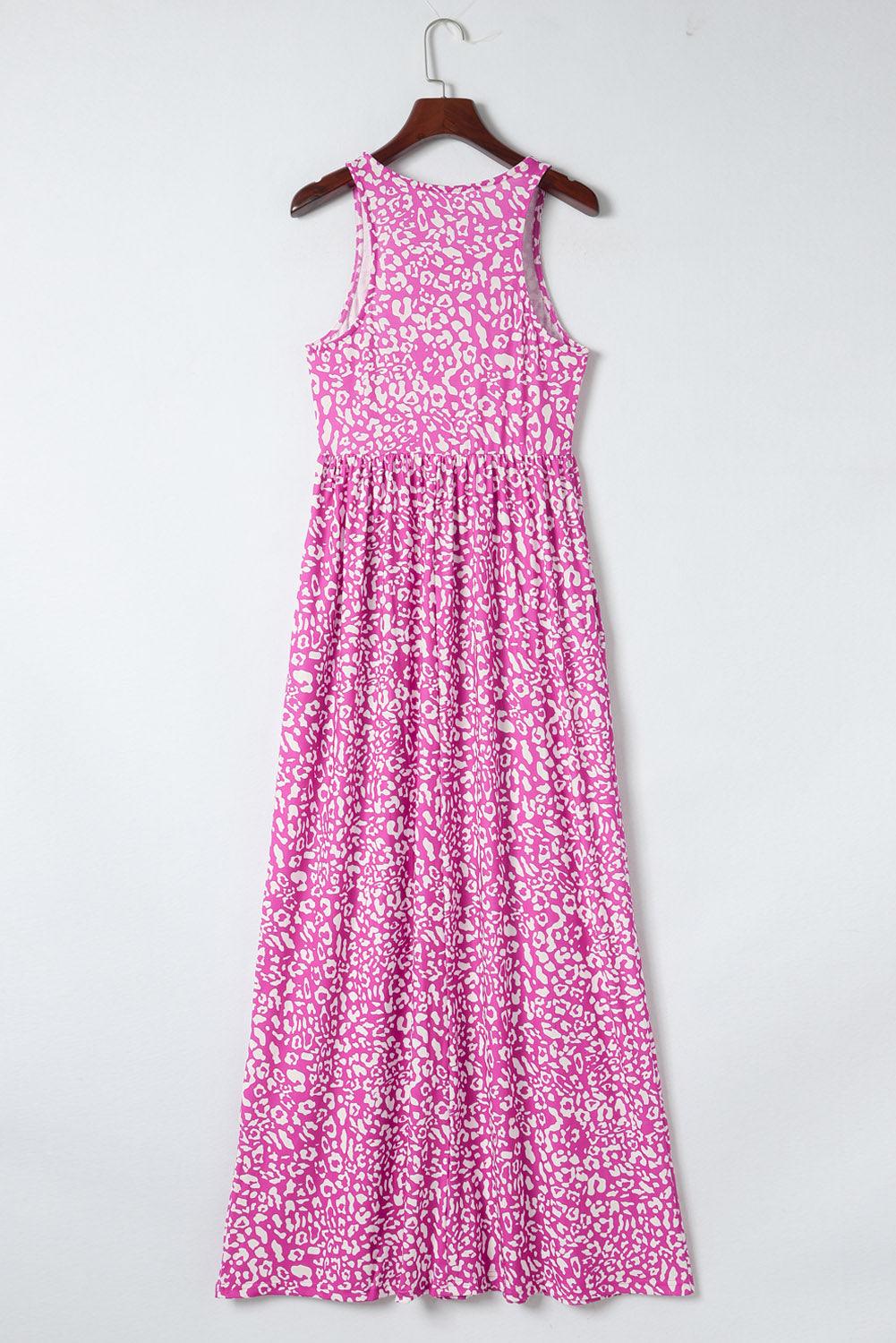 Panterprint Maxi-Jurk met Zakken - Maxi Dresses - Jurkjes.co