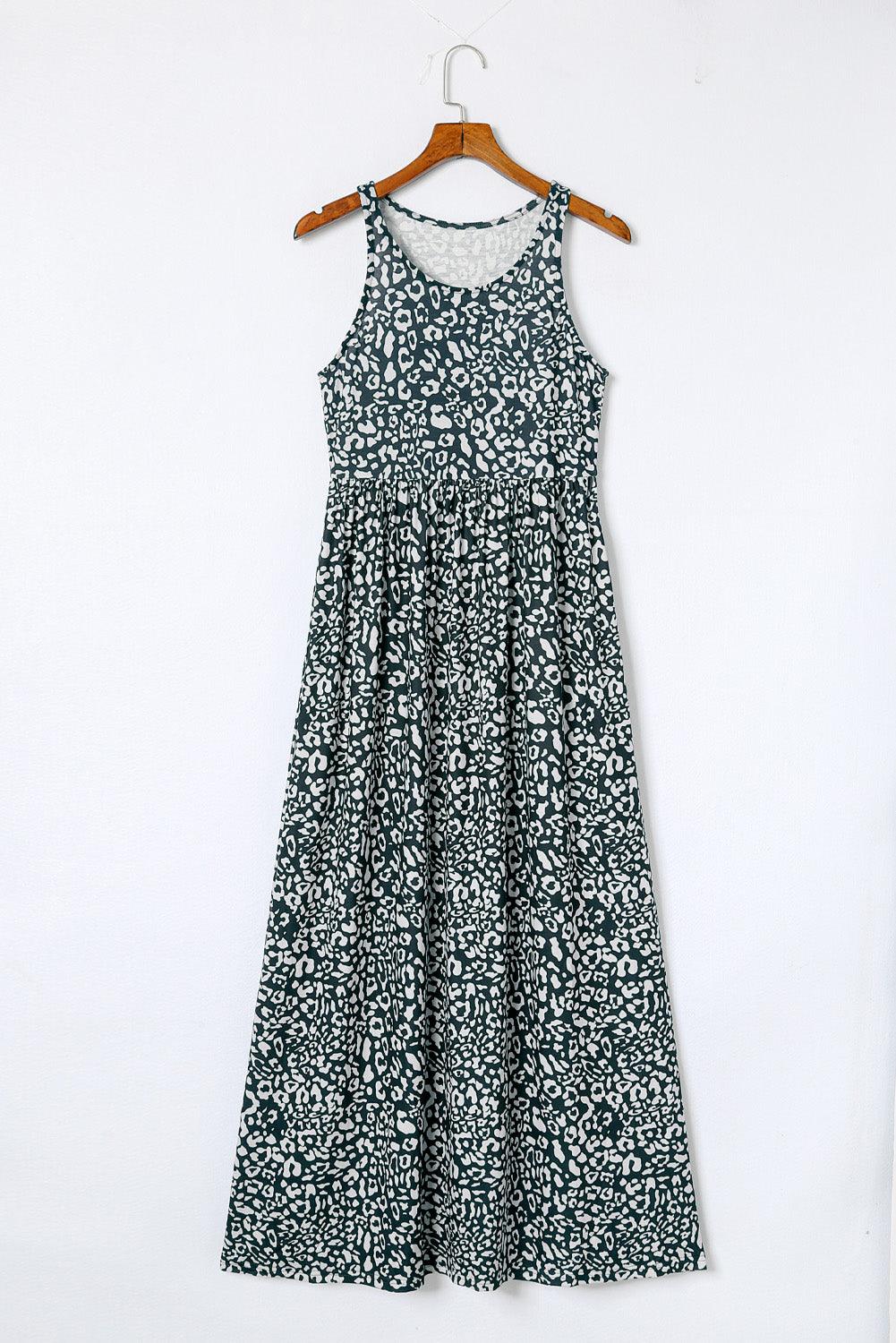 Panterprint Maxi-Jurk met Zakken - Maxi Dresses - Jurkjes.co