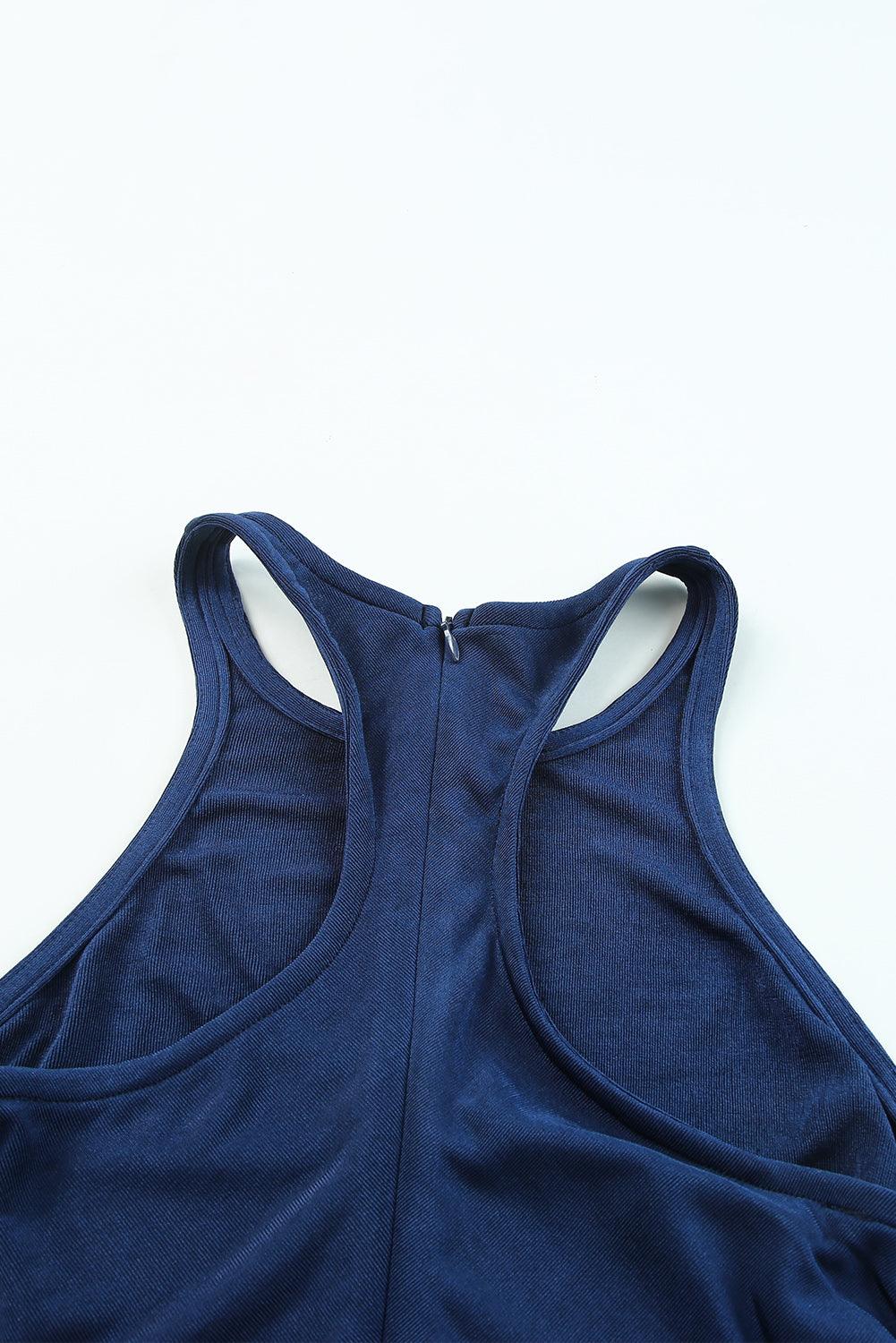 Racerback Gerimpelde Midi Jurk - Midi Dresses - Jurkjes.co